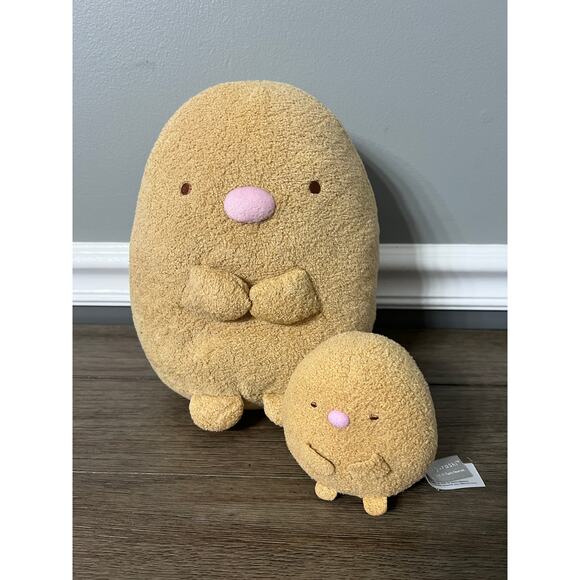 San-X Sumikko Gurashi Tonkatsu Brown Plush Set of 2‎ - Picture 1 of 6